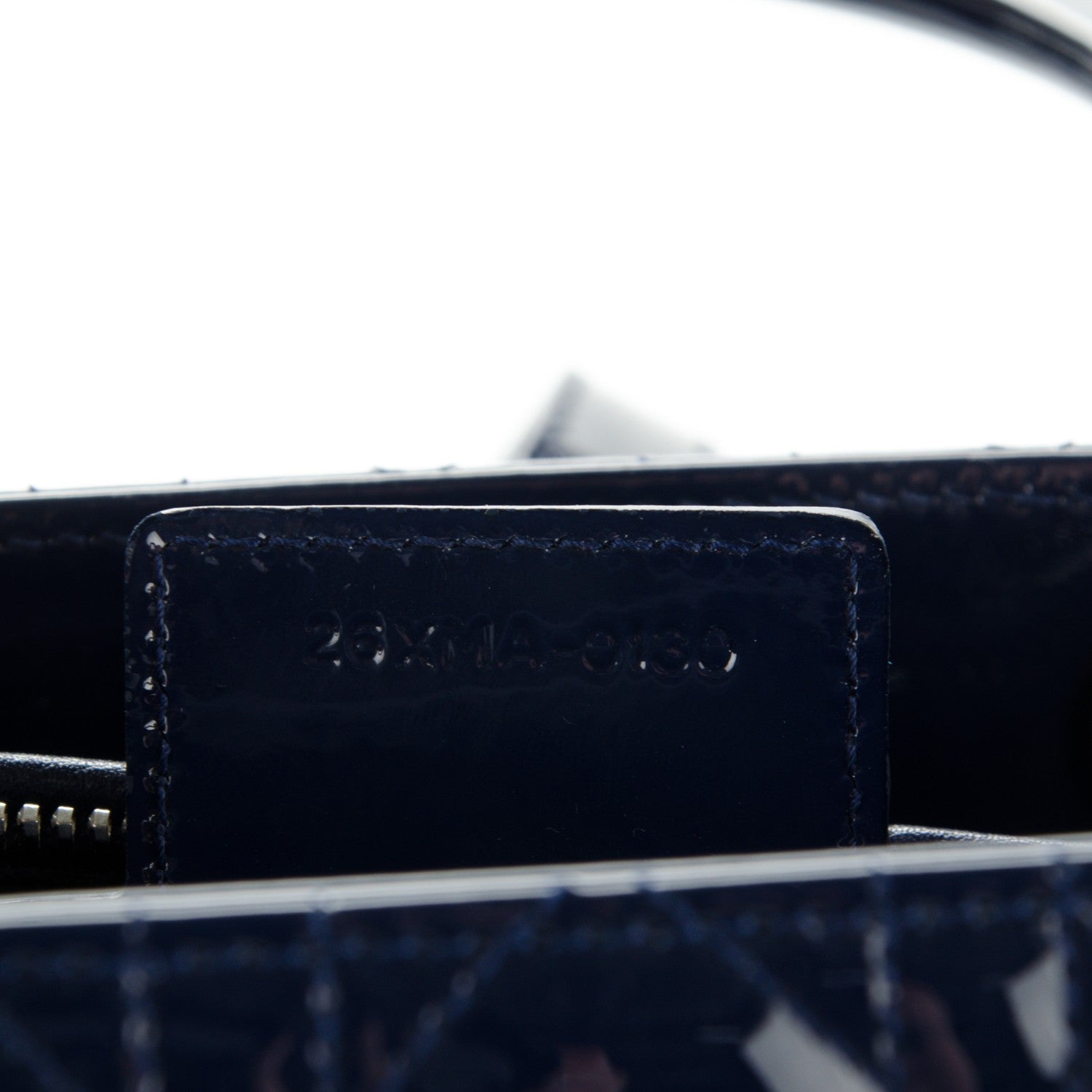 Christian Dior Patent Cannage Medium Lady Dior Navy Blue 7 of 7