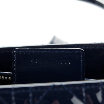 Christian Dior Patent Cannage Medium Lady Dior Navy Blue 7 of 7