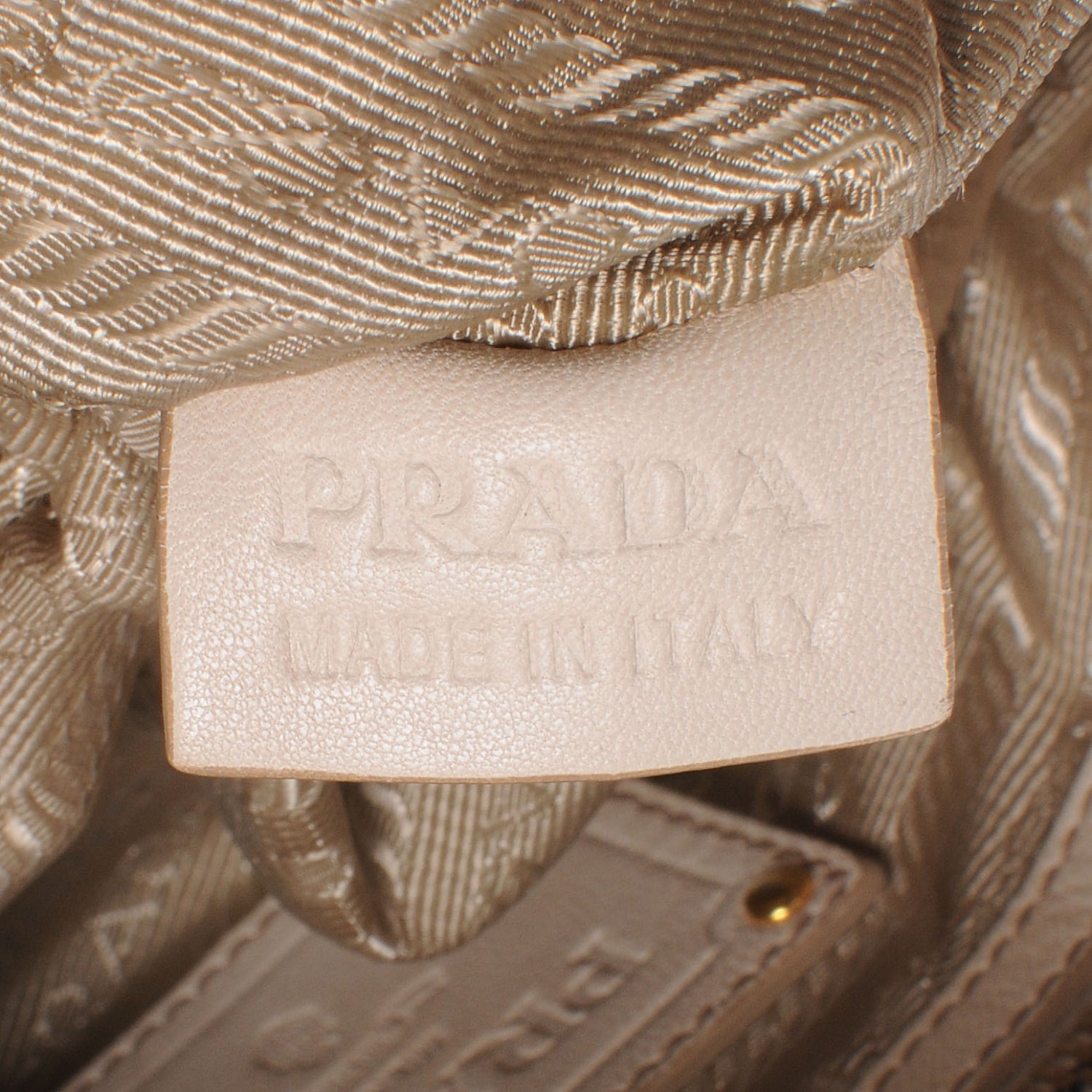 Prada Nappa Dressy Gaufre Ruched Clutch 9 of 9