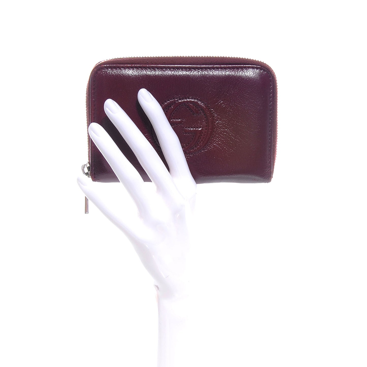 Calfskin Soho Compact Wallet Bordeaux