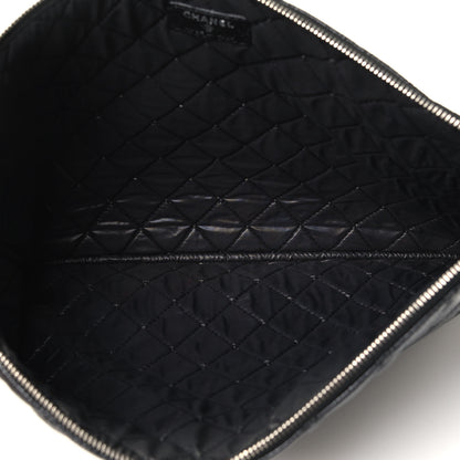 Chanel Caviar Quilted Large Cosmetic Case Black 4 of 4