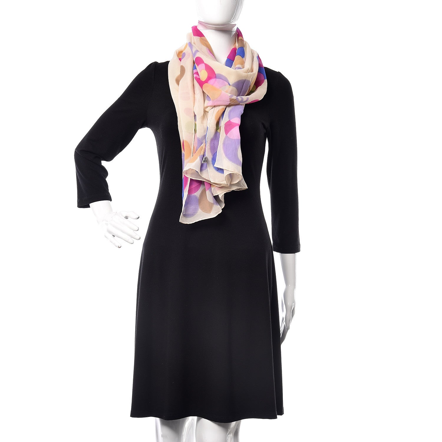 Chanel Silk CC Scarf Multicolor 2 of 4