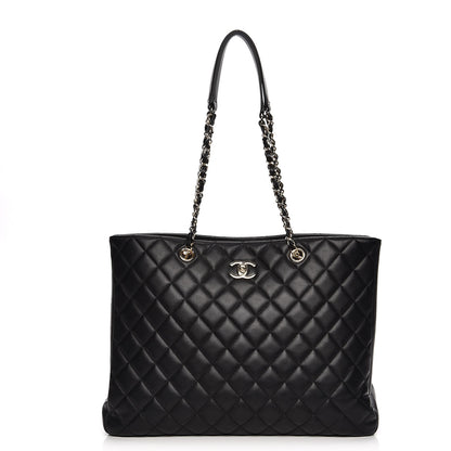 Chanel Calfskin Quilted Timeless Tote Black 1 of 8