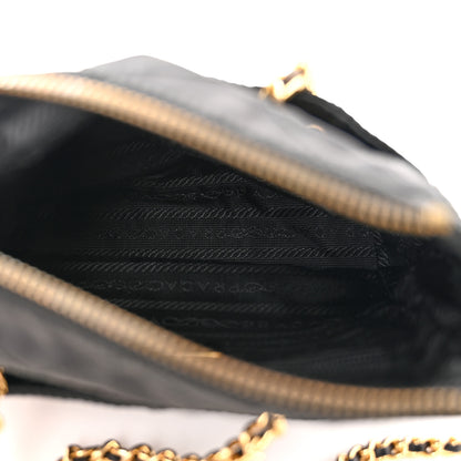 Prada Nylon Tessuto Quilted Shoulder Bag Black 5 of 10