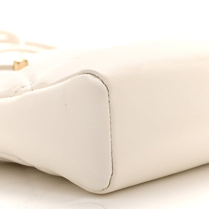 Chanel Shiny Lambskin Quilted Mini 31 Shopping Bag White 9 of 10