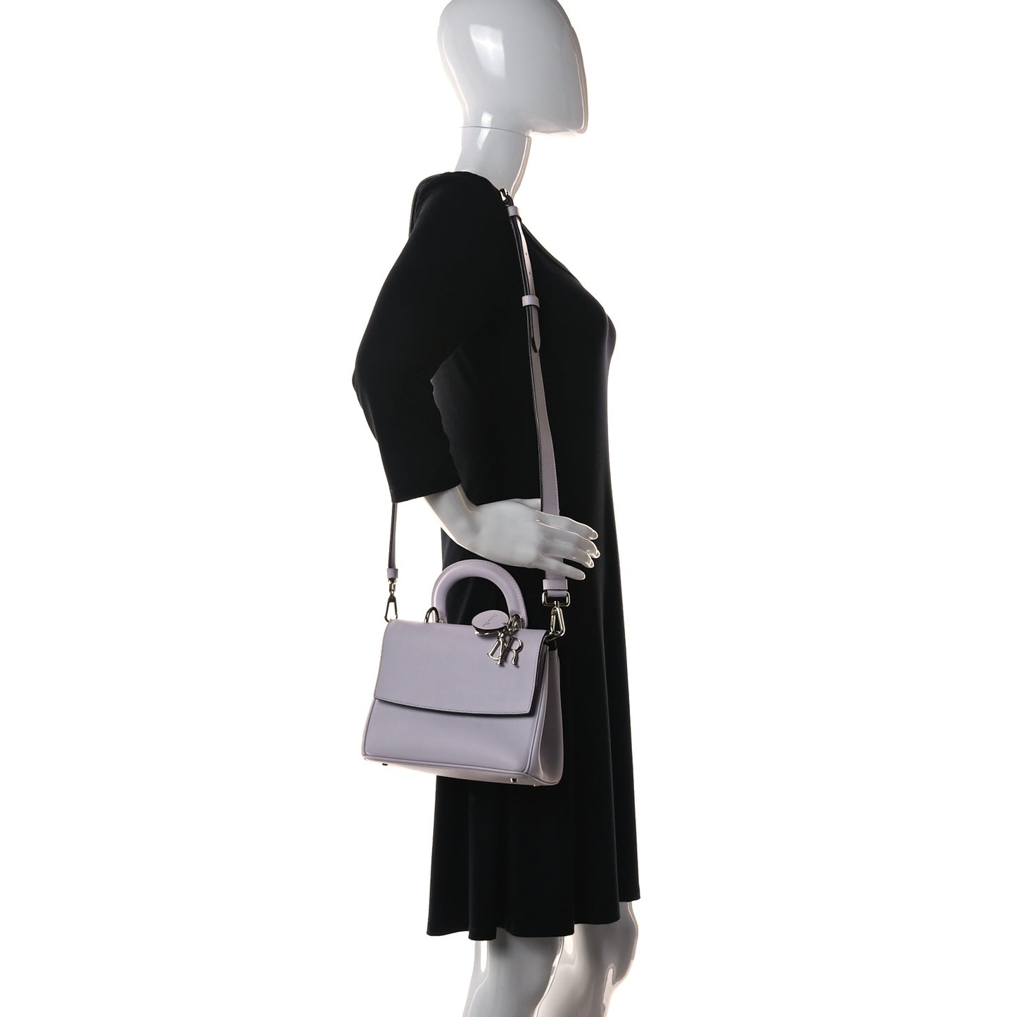 Smooth Calfskin Mini Be Dior Flap Lilac
