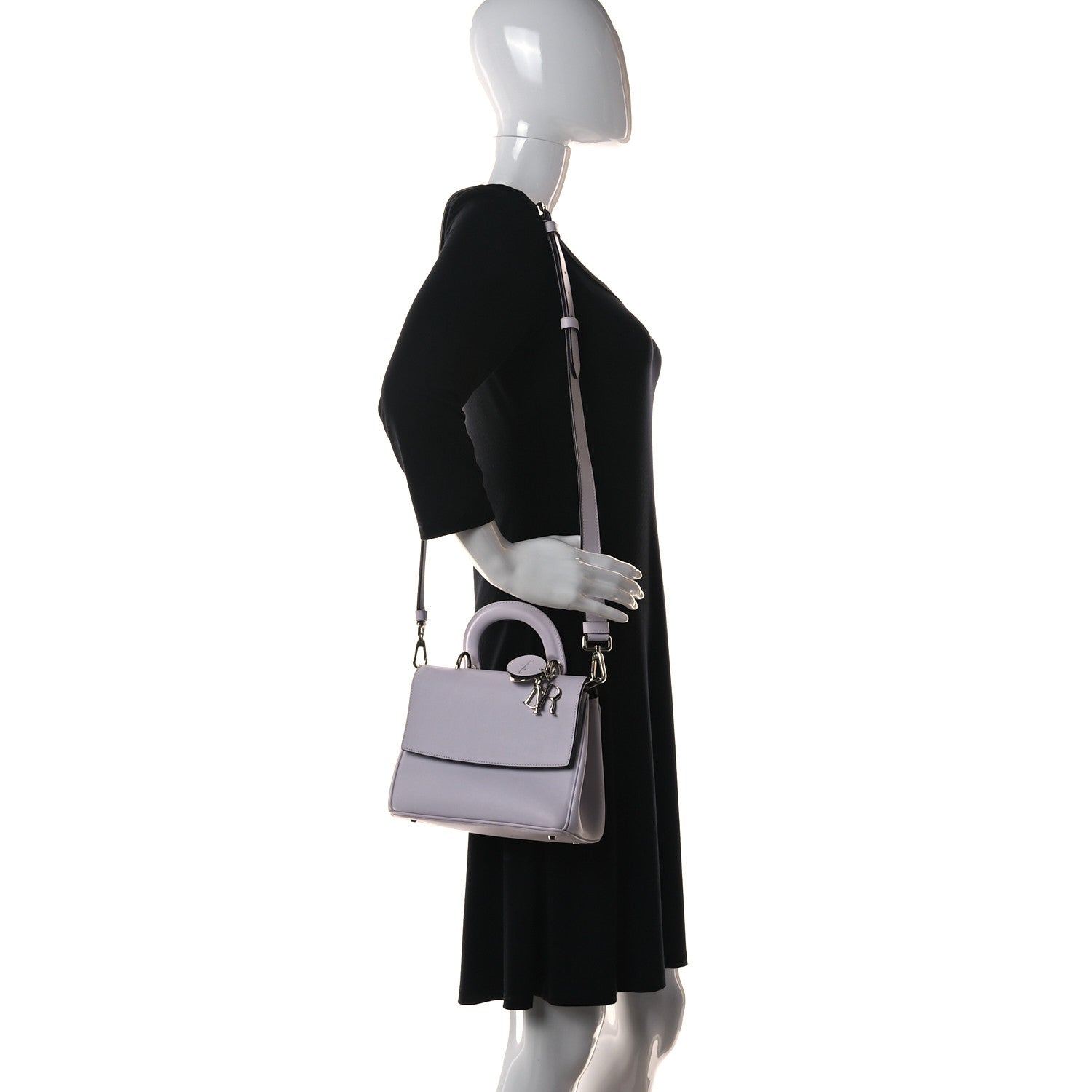 Christian Dior Smooth Calfskin Mini Be Dior Flap Lilac 2 of 16