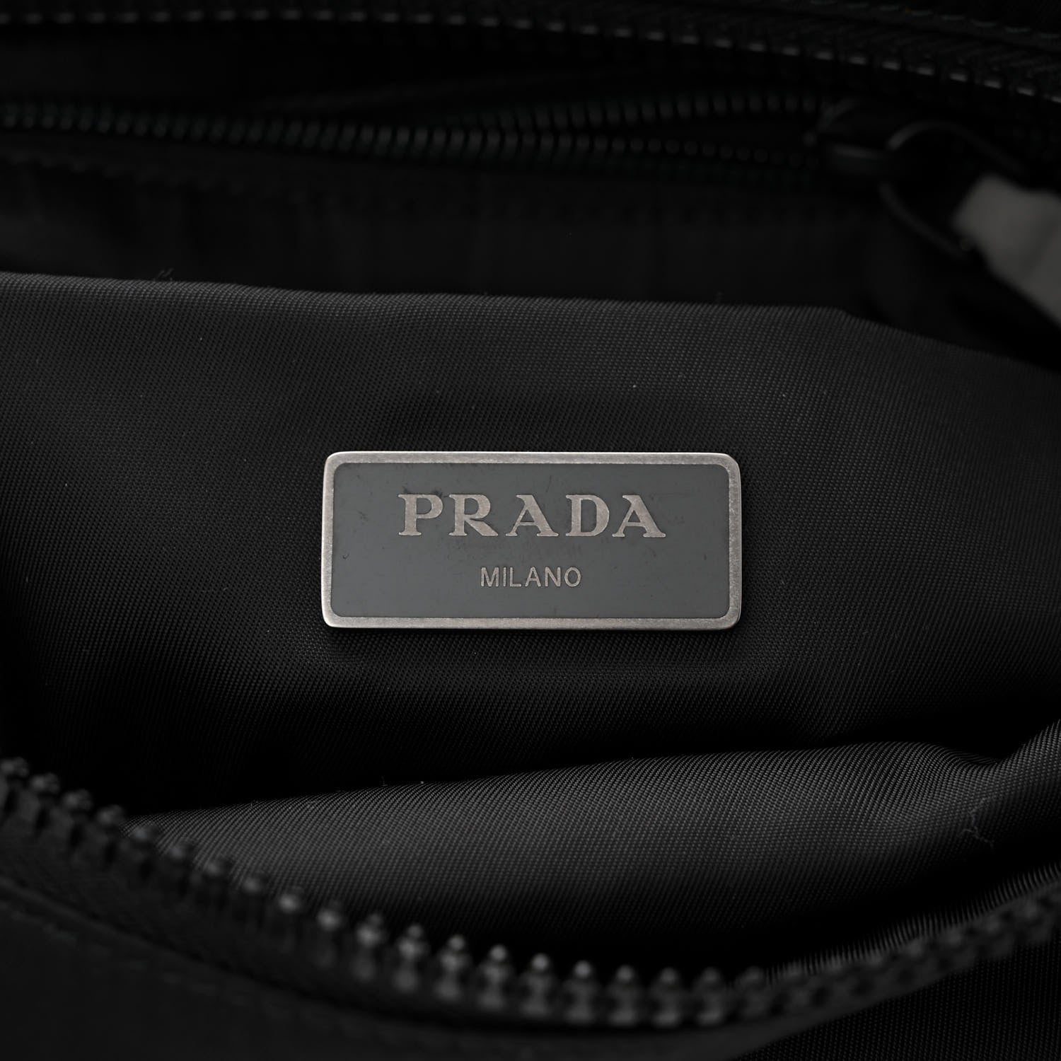 Prada Tessuto Nylon Logo Messenger Bag Black 6 of 11