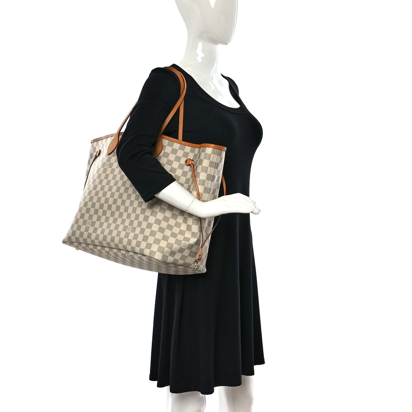 Damier Azur Neo Neverfull GM Rose Ballerine