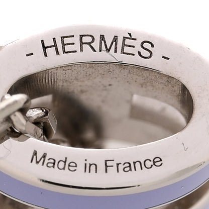 Hermes Lacquered Palladium Mini Pop H Pendant Necklace Lilas 5 of 7