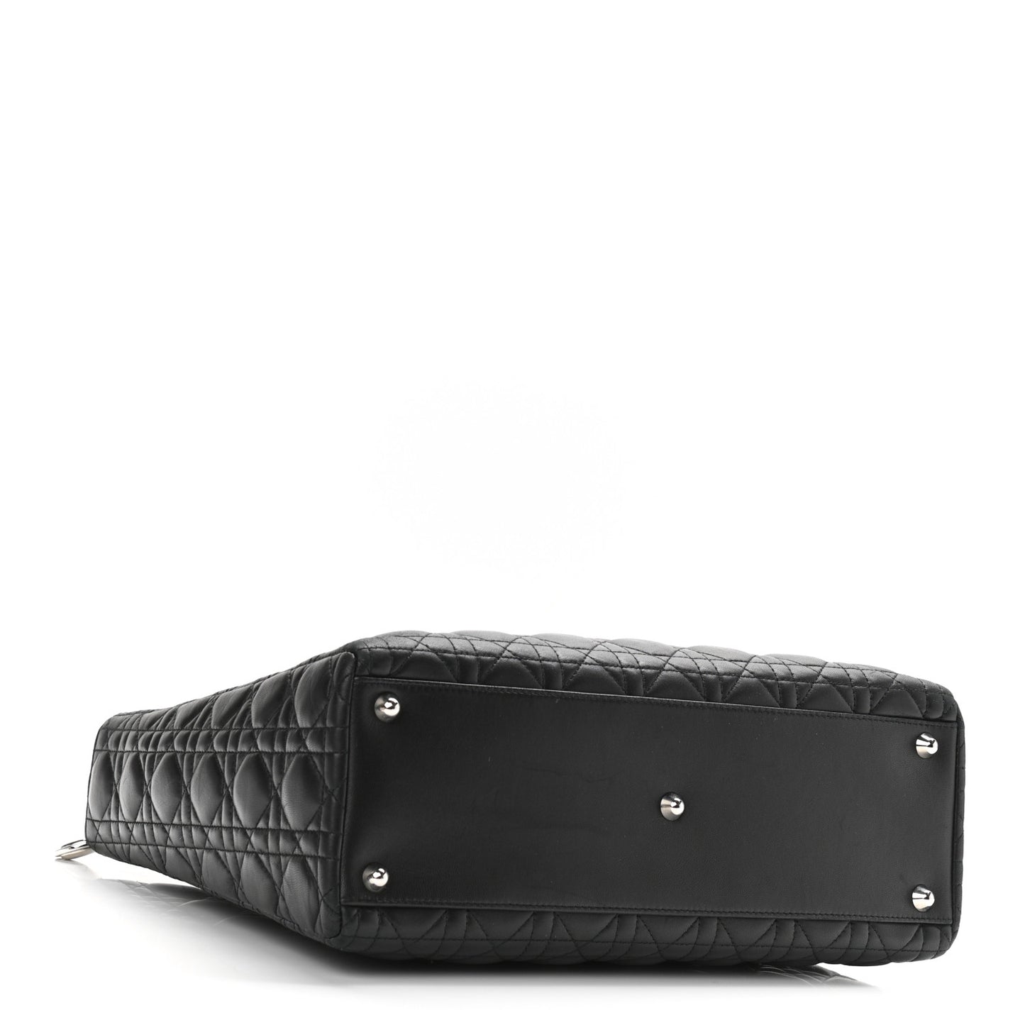 Lambskin Cannage Large Lady Dior Black