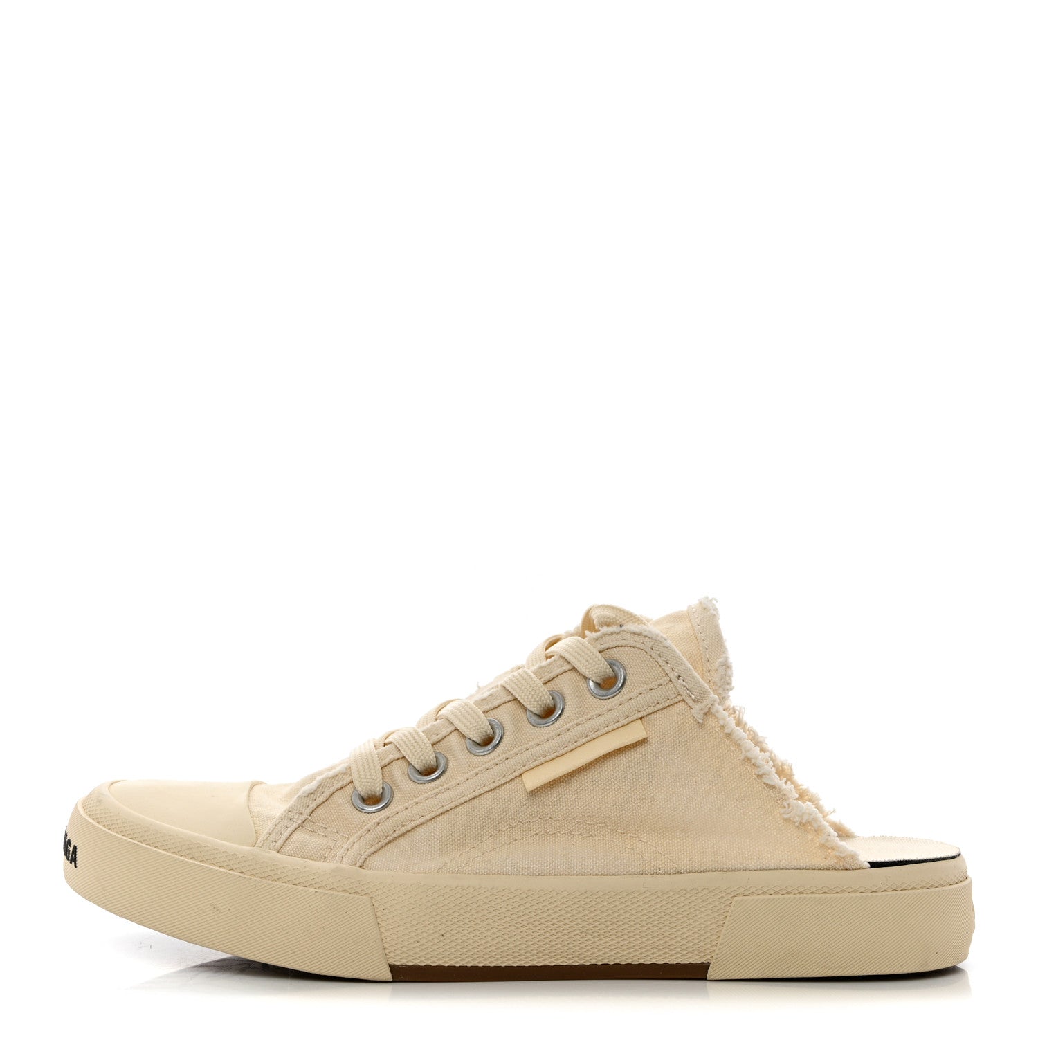Balenciaga Canvas Womens Paris Sneaker Mules 36 White 1 of 8