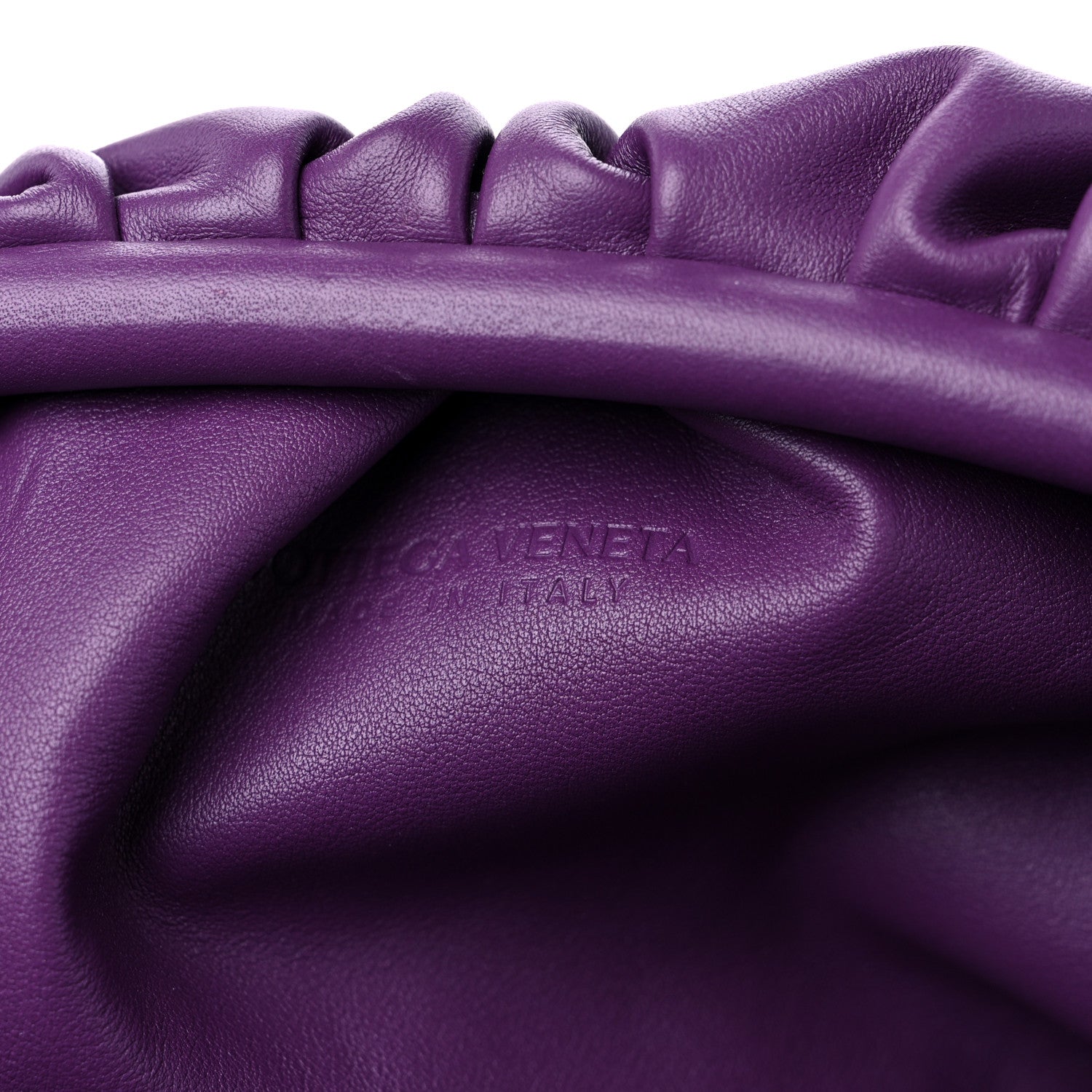 Bottega Veneta Calfskin Teen Pouch Eggplant 6 of 8