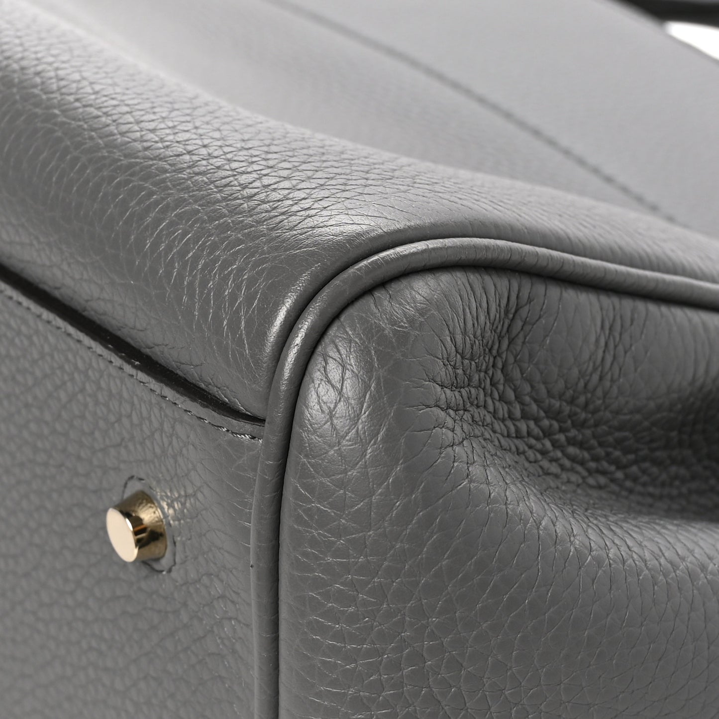 Heavy Grain Belted Bayswater Tote Charcoal