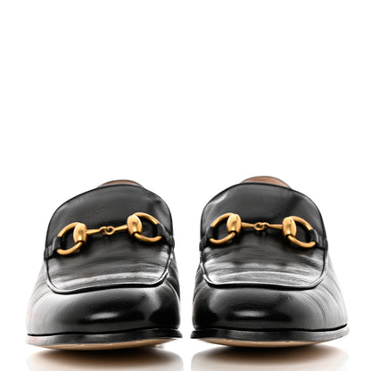 Gucci Goatskin Crystal Womens Horsebit Loafers 38 Black 2 of 9