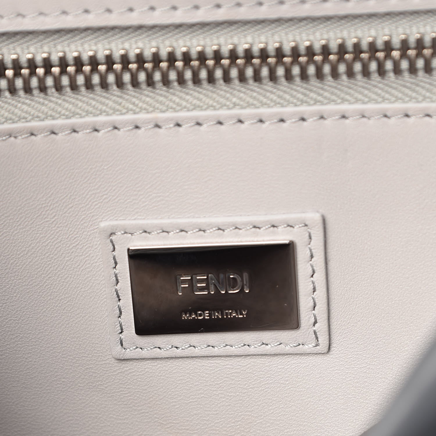 Fendi Vitello Seta Shiny Nappa Medium Peekaboo Iconic Satchel Alga Rosa Doll 8 of 16