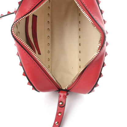 Valentino Garavani Calfskin Monochrome Rockstud Camera Crossbody Bag Rosso Valentino 5 of 11