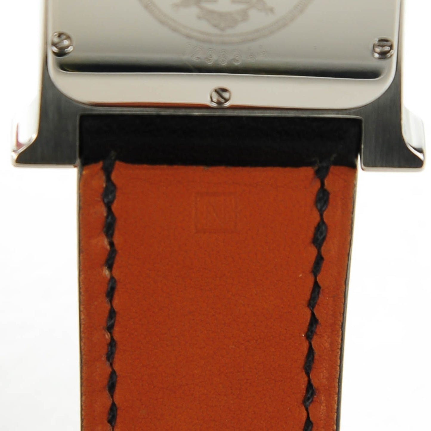 Stainless Steel Barenia Lacquer 26mm Heure H Hour Quartz Watch Noir