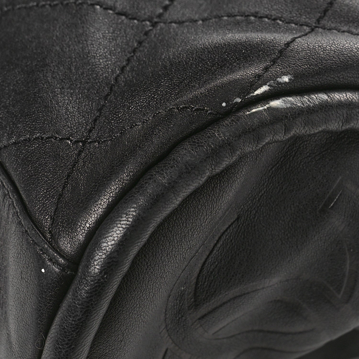 Chanel Lambskin Stitched Medium Ultimate Soft Tote Black 10 of 12