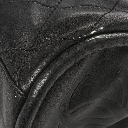 Chanel Lambskin Stitched Medium Ultimate Soft Tote Black 10 of 12