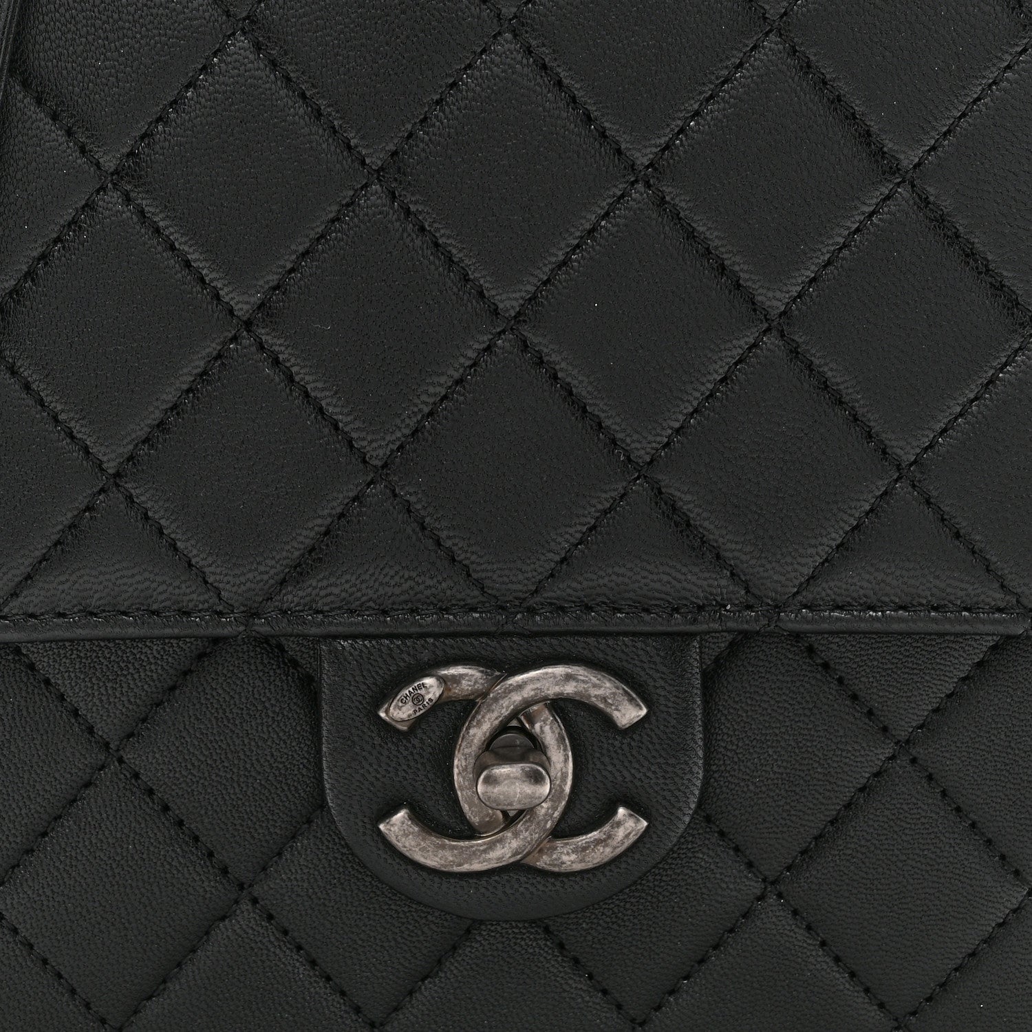 Chanel Lambskin Quilted Chic Pearls Flap Black 8 of 13