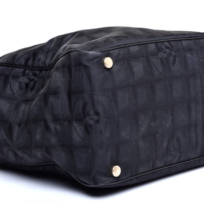 Chanel Nylon Large Travel Tote Black 6 of 10
