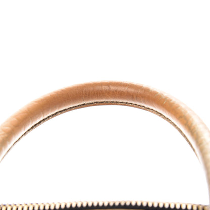 Burberry Metallic Heritage Grain Check Embossed Small Orchard Bowling Bag Gold 8 of 21