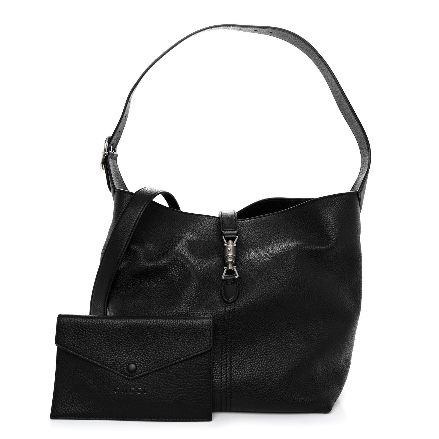 Gucci Soft Grained Calfskin Small Jackie 1961 Shoulder Bag Black 3 of 10