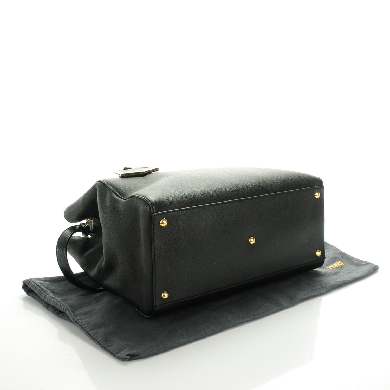 Fendi Vitello Elite Medium 2Jours Tote Black 4 of 8