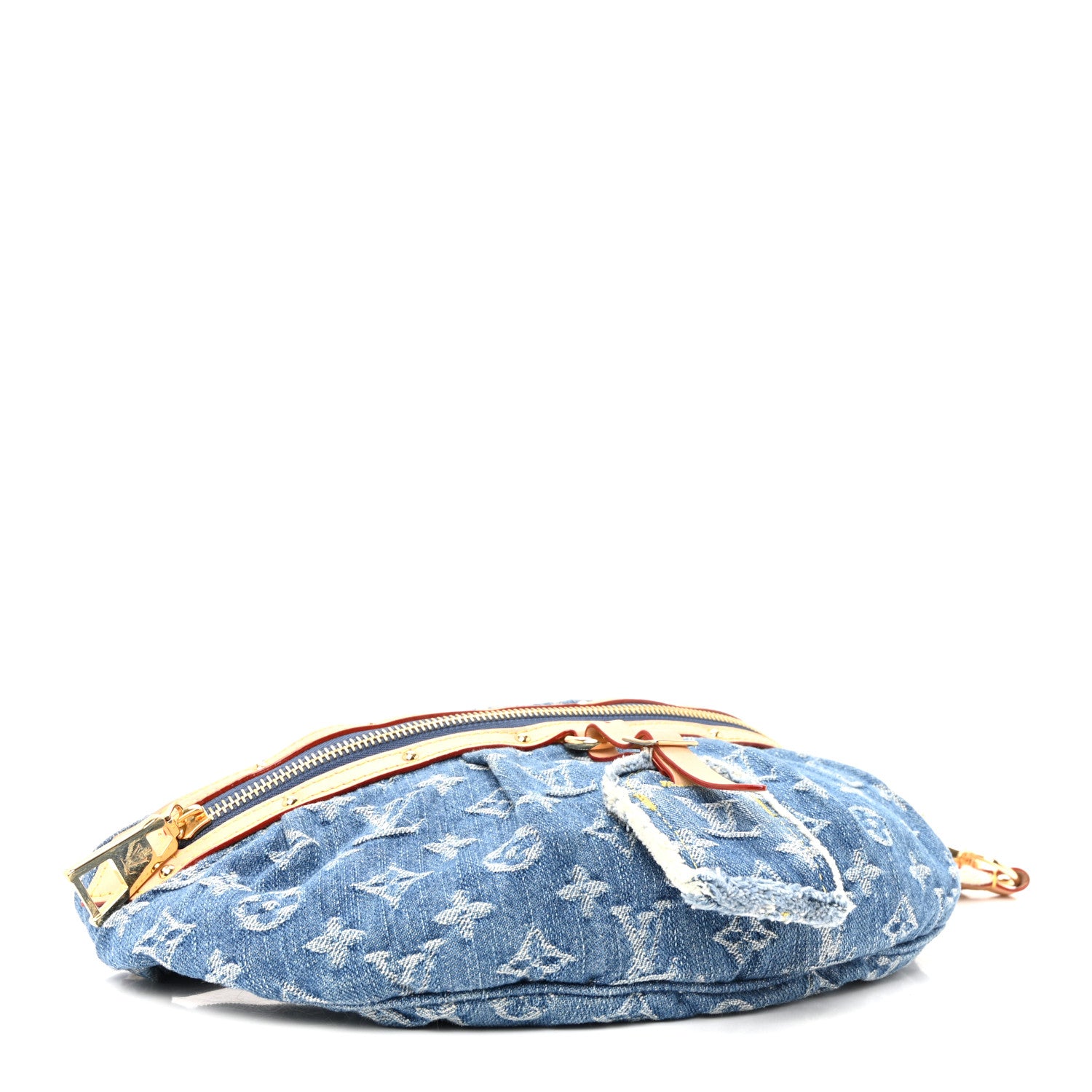 Louis Vuitton Monogram Denim High Rise Bumbag Blue 4 of 9