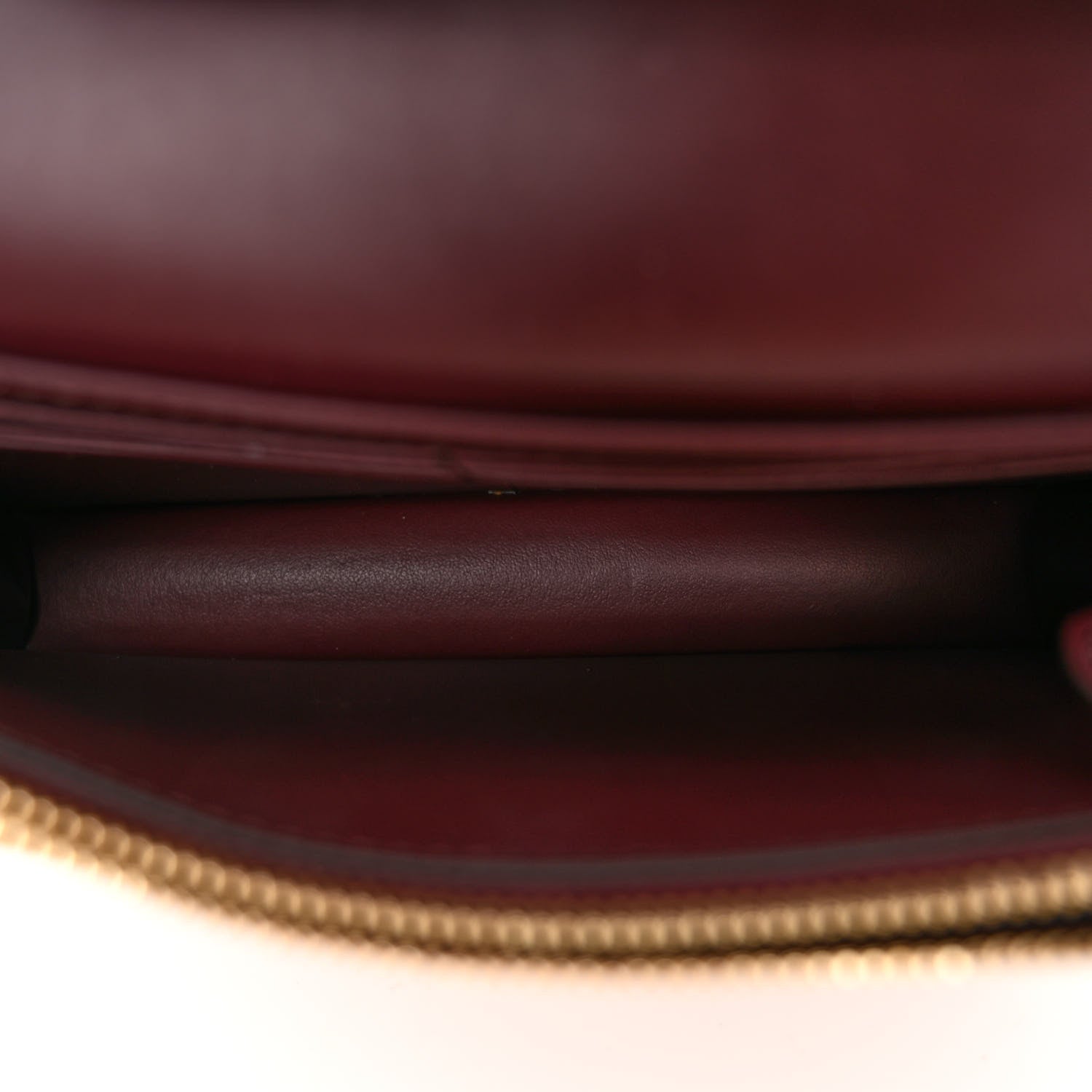 Burberry Derby Calfskin House Check Wallet On Chain Mahogany Red 5 of 9