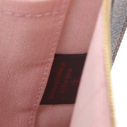 Louis Vuitton Damier Ebene Neverfull MM GM Pochette Rose Ballerine 7 of 8