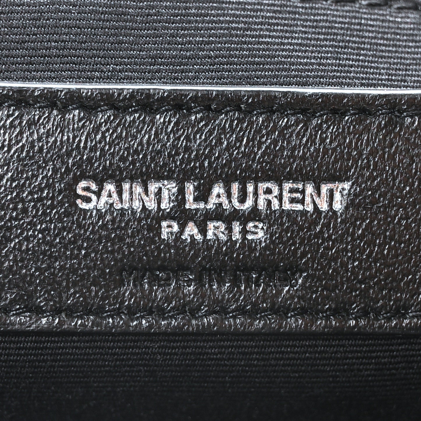 Calfskin Y Quilted Monogram Large Loulou Shopper Black