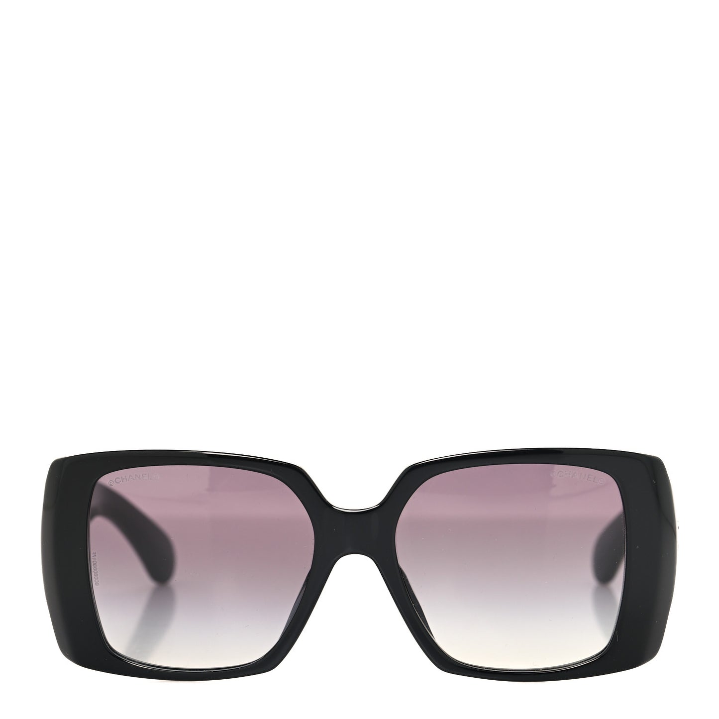 Acetate Rectangle Sunglasses 71551A Black Gold