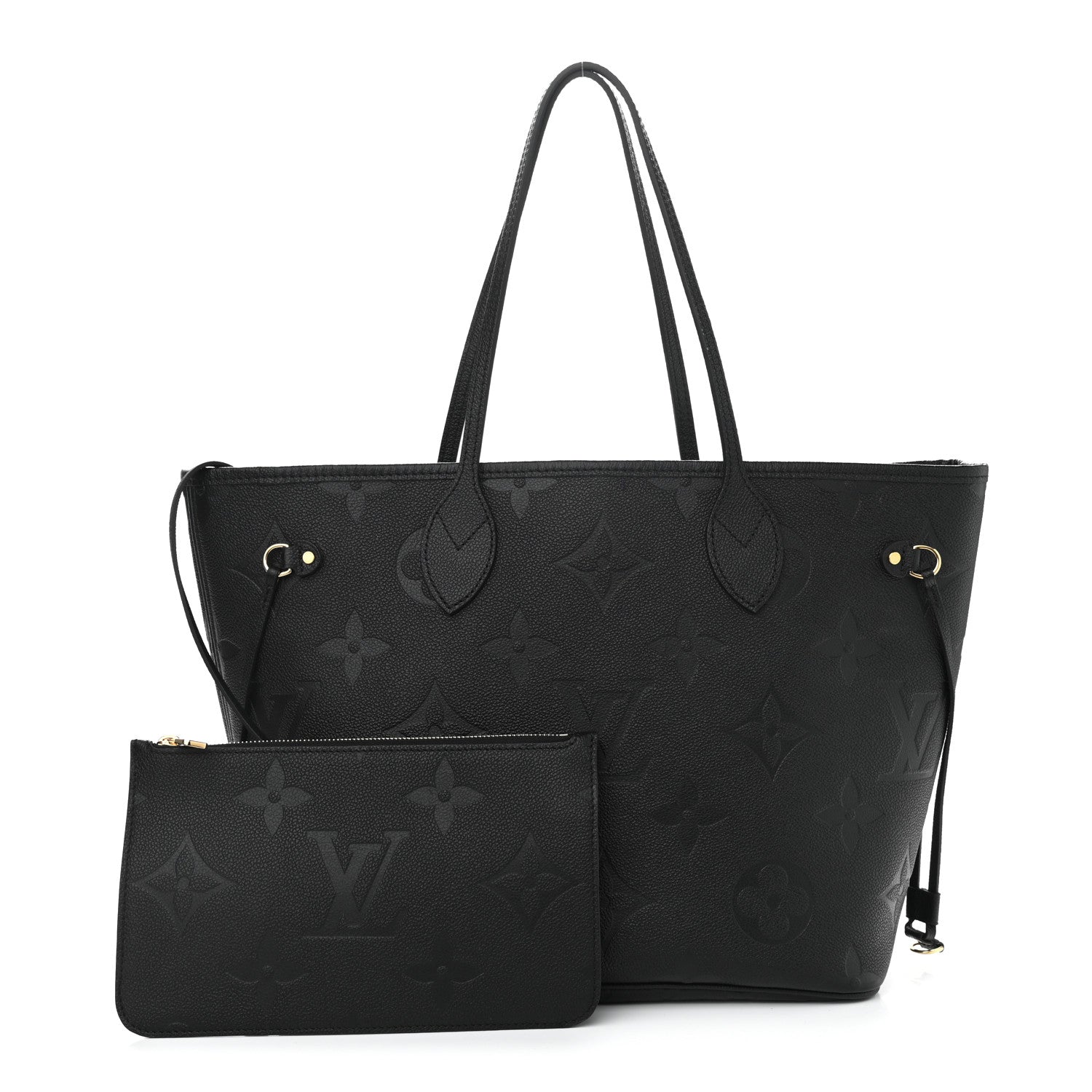 Louis Vuitton Empreinte Monogram Giant Neverfull MM Black 1 of 13