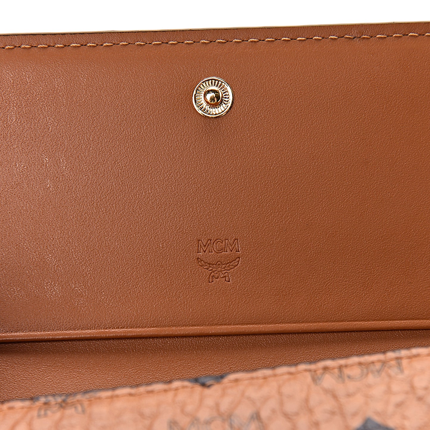 Visetos Tri-Fold Wallet Cognac