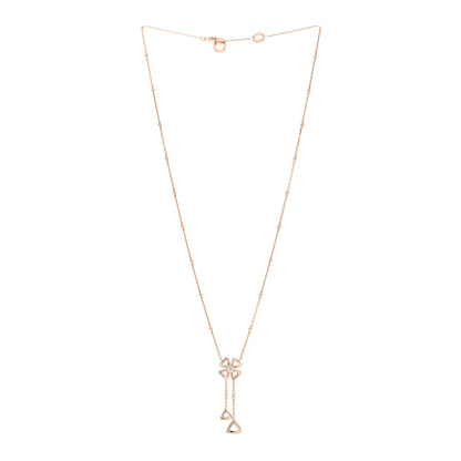 Bulgari 18K Rose Gold Diamond Fiorever Drop Necklace 3 of 5