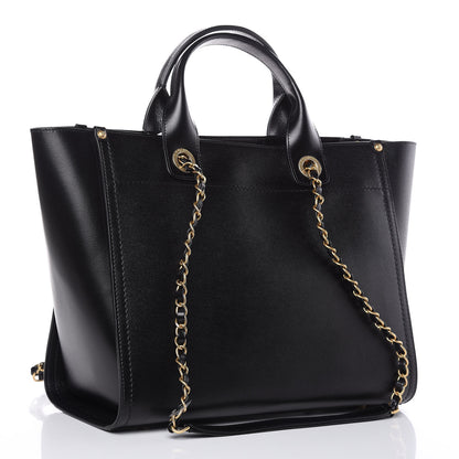 Chanel Caviar Small Studded Deauville Tote Black 3 of 11