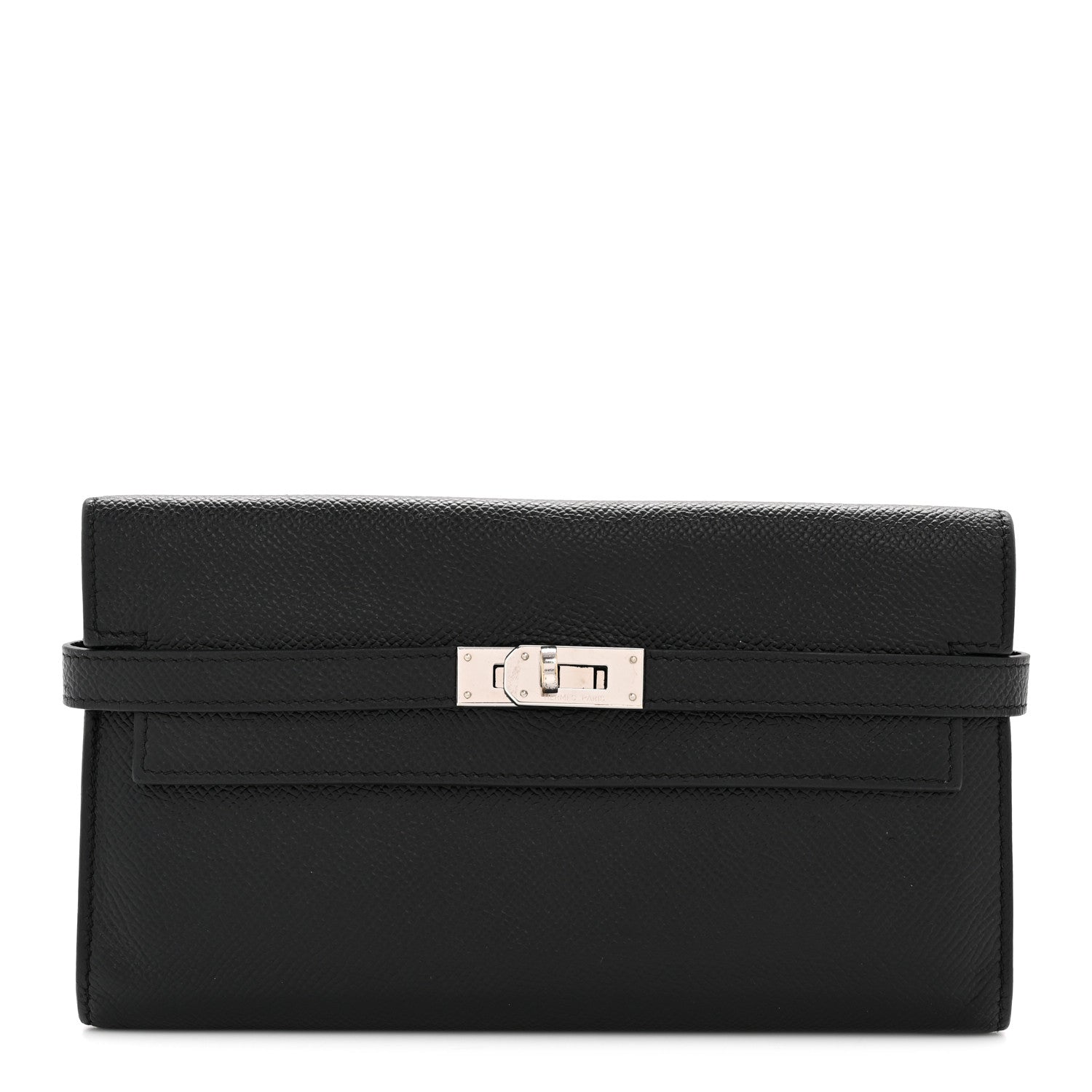 Hermes Epsom Kelly Longue Wallet Black 1 of 11