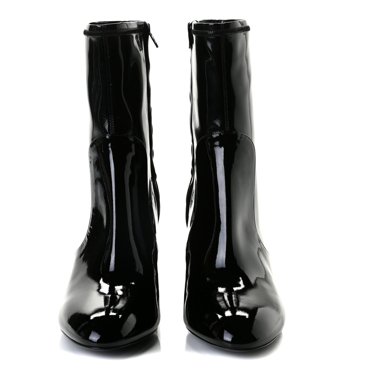 Patent Uniformes Silhouette Ankle Boots 41.5 Black