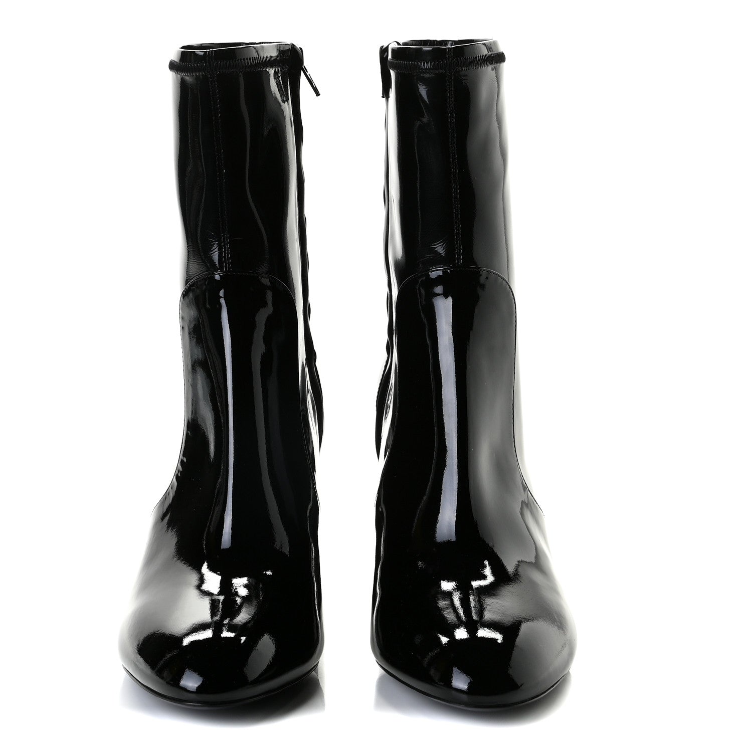 Louis Vuitton Patent Uniformes Silhouette Ankle Boots 41.5 Black 5 of 7