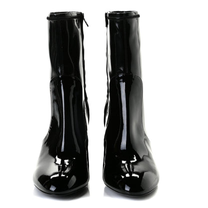 Louis Vuitton Patent Uniformes Silhouette Ankle Boots 41.5 Black 5 of 7