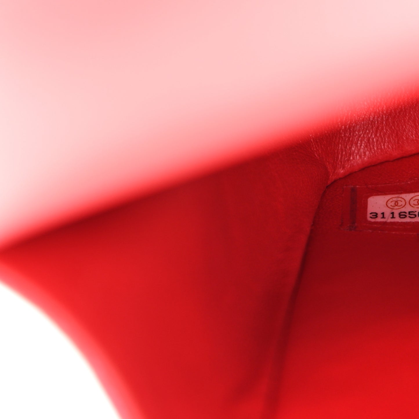 Iridescent Caviar Quilted Medium Double Flap Red