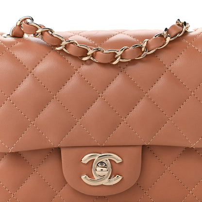 Chanel Lambskin Quilted Mini Square Flap Brown 10 of 11