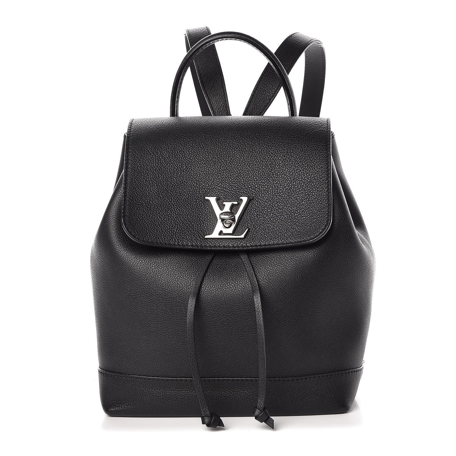 Louis Vuitton Calfskin Lockme Backpack Black 1 of 16