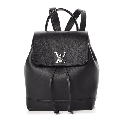 Louis Vuitton Calfskin Lockme Backpack Black 1 of 16