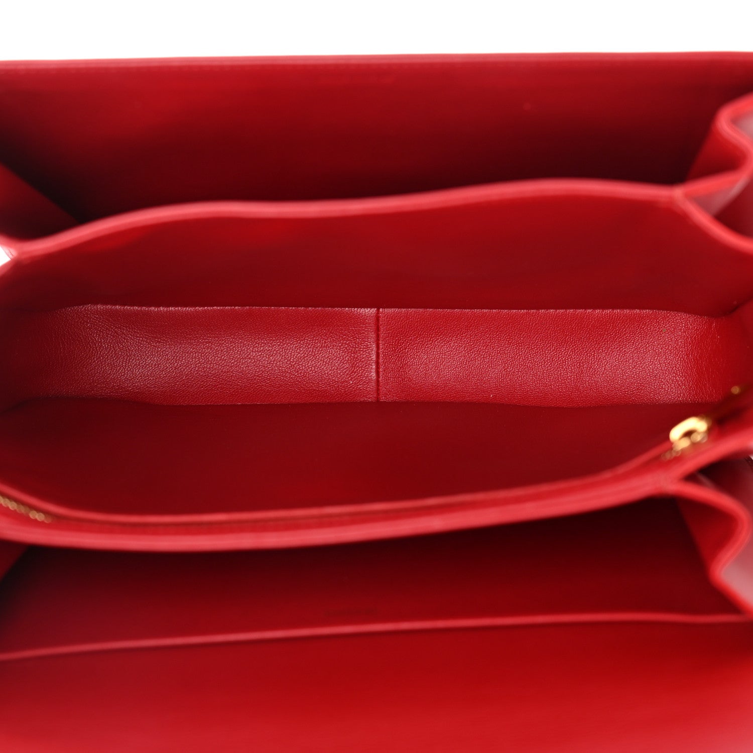 Celine Shiny Calfskin Large Triomphe Red 5 of 13