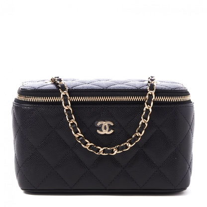 Chanel Caviar Quilted Small Vanity Case With Chain Black 1 of 10