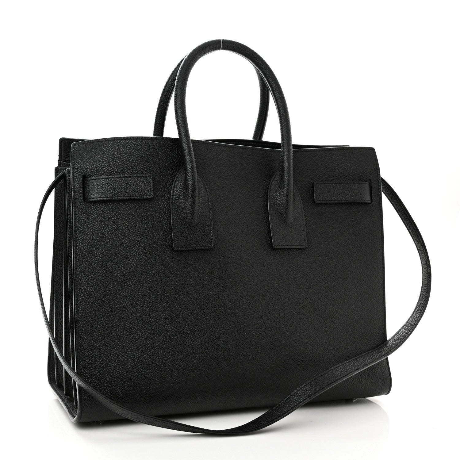 Saint Laurent Grained Calfskin Small Sac De Jour Black 3 of 10