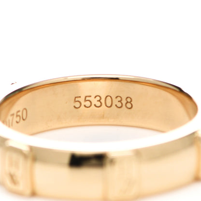 Harry Winston 18K Yellow Gold Diamond HW Logo Single Diamond Band Ring 50 5.5 6 of 7